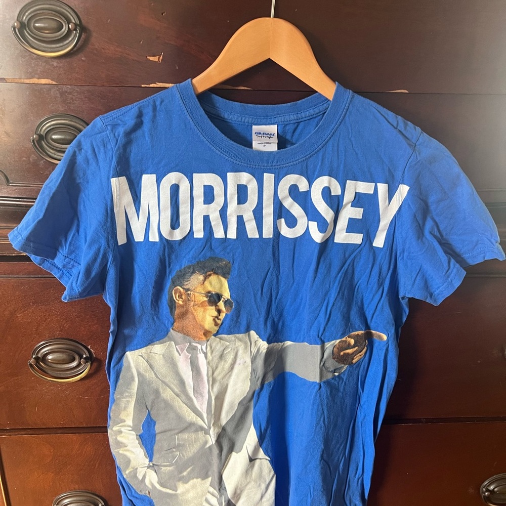 Morrissey, small gently loved t-shirt, unisex